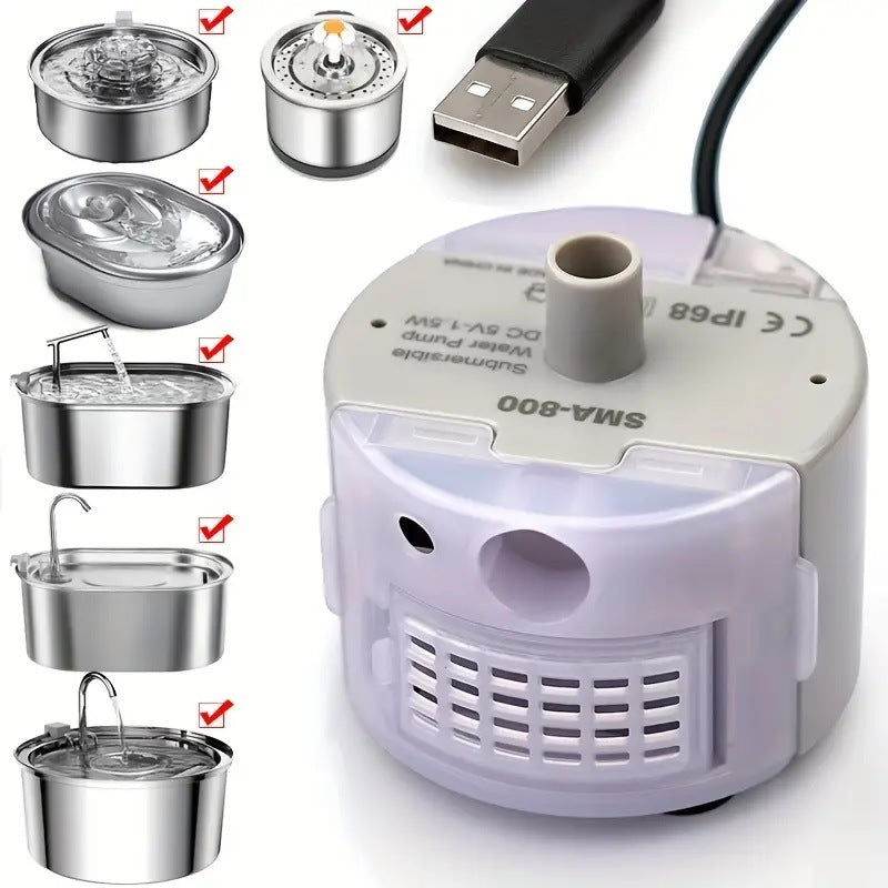 Stainless Steel Pet Fountain Pump Set